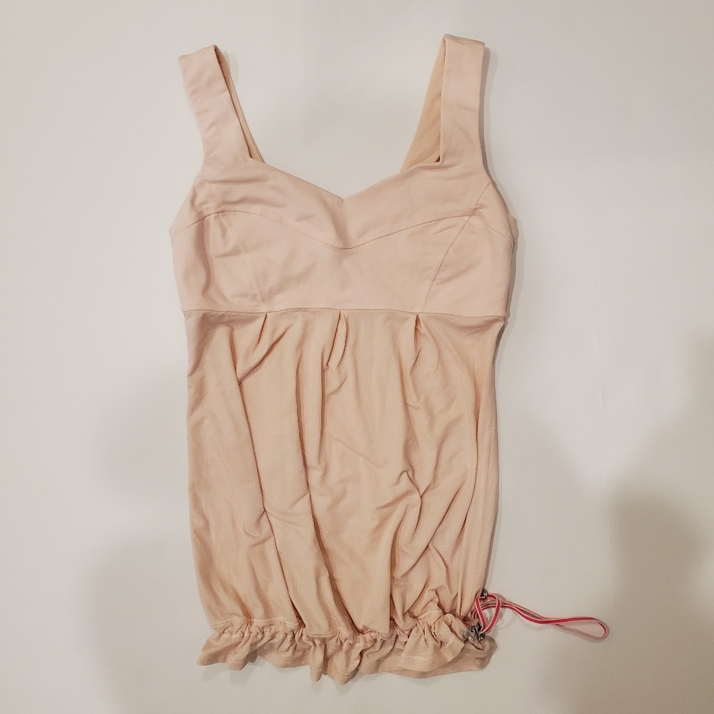 Lululemon Athletic Light Pink Scrunch Tank Top